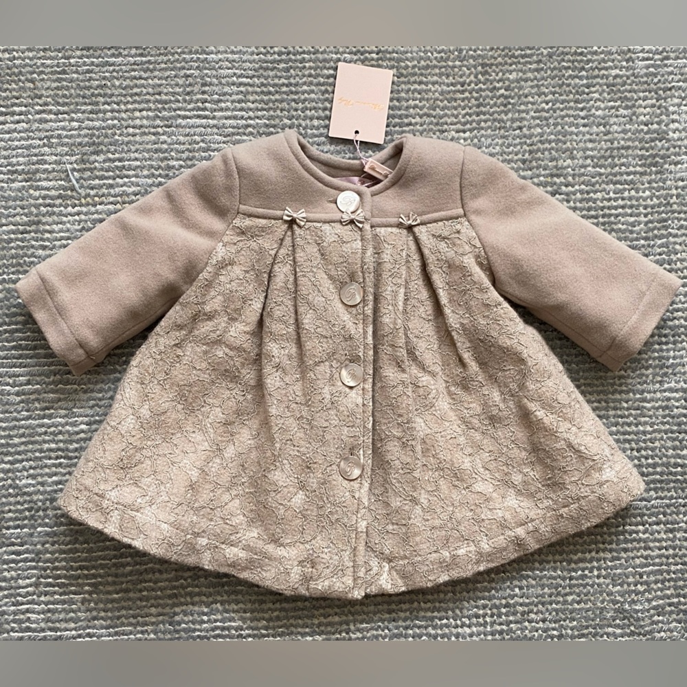 NWT BLUMARINE BABY Girls Wool Coat - 3M